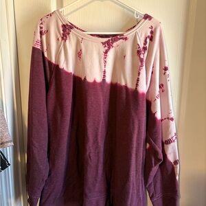 Women's Purple Tie-Dye Top